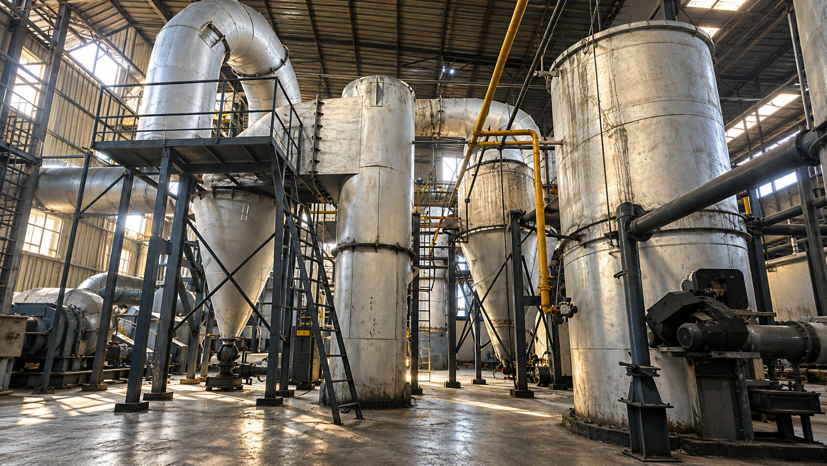 AI-generated illustration of an incineration hall like the one in Delhi